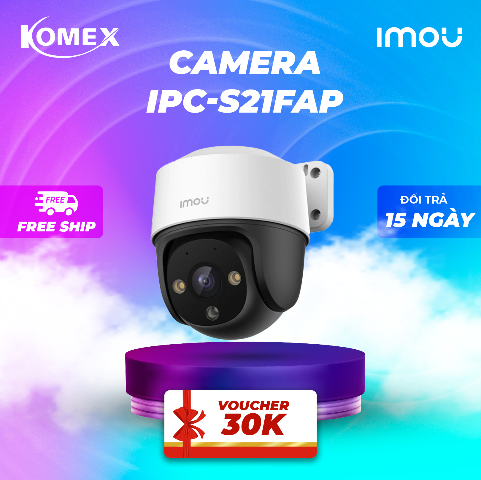 Camera WIFI Ngoài Trời IMOU CRUISER SE IPC - S21FAP/S41FAP - Hàng Chính Hãng