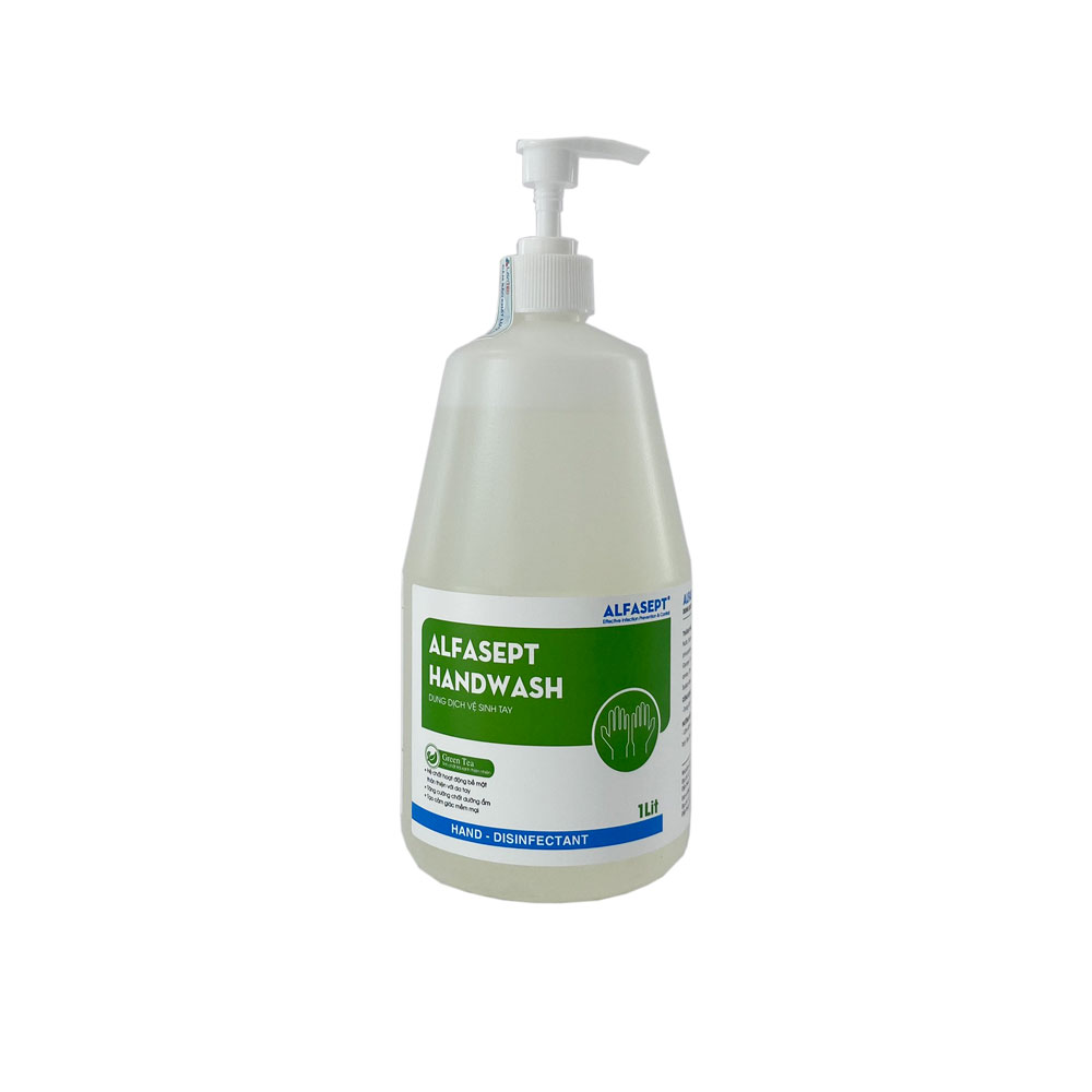 Xà phòng rửa tay ALFASEPT HANDWASH tinh chất trà xanh, sạch khuẩn giữa ẩm da tay