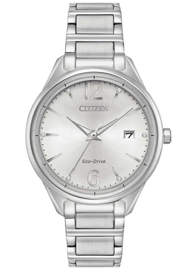 Đồng Hồ Nữ Citizen Đính Đá Swarovski Dây Thép Không Gỉ FE6100-59A - Mặt Trắng