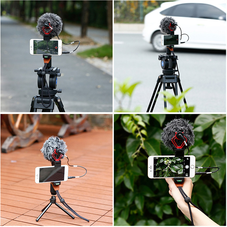 BOYA BY-MM1( Tặng Kèm Đệm Lót) Mic Thu Âm Cho Máy Ảnh DSLR, Mirroless, Smartphone - Hàng Chính Hãng