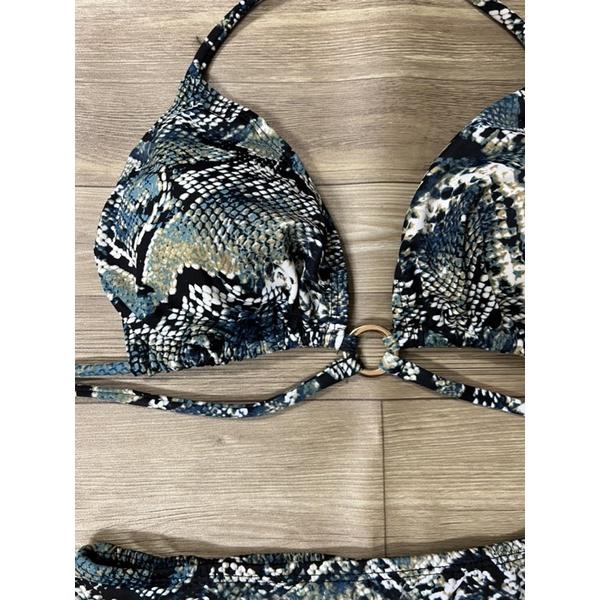 Bikini đồ bơi 2 mảnh hoạ tiết rắn phối khoen sexy