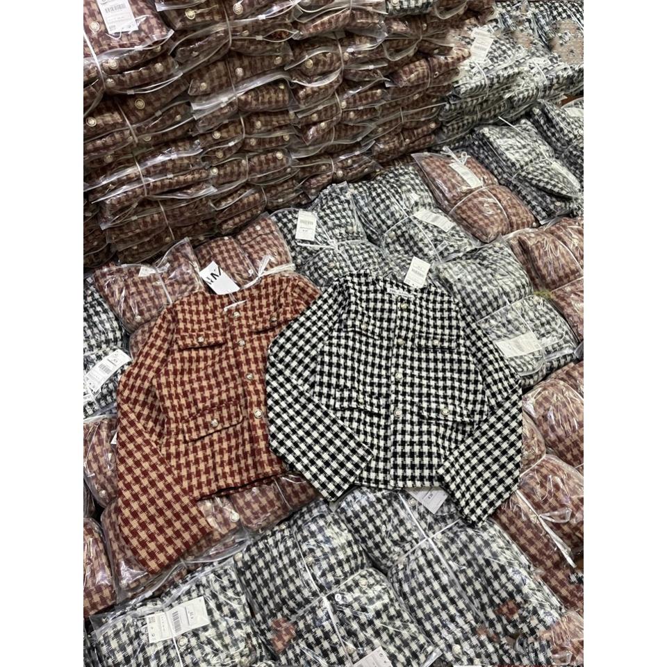 ÁO DẠ TWEED TIÊU KHUY ĐỒNG SIÊU HOT