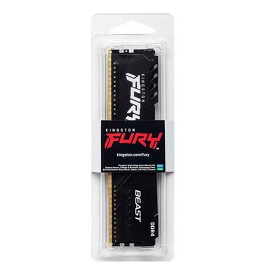 Bộ nhớ RAM PC KINGSTON FURY Beast Black 16GB DDR4 3200Mhz U-DIMM 1RX16 (KF432C16BB/16) - Hàng Chính Hãng