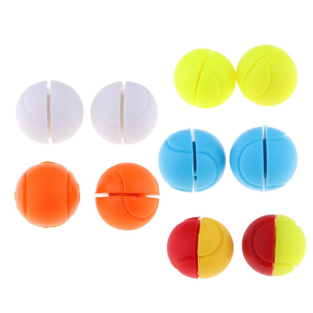 Silicone Tennis Racket Vibration Damper Racquet Shock Absorber Yellow