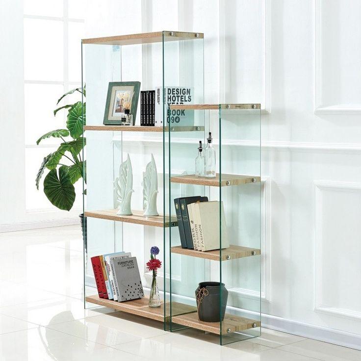 Kệ Mica kết hợp Gỗ trưng bày sách, báo, tạp chí, mô tình sản phẩm, nhiều kích thước - 3 Tầng