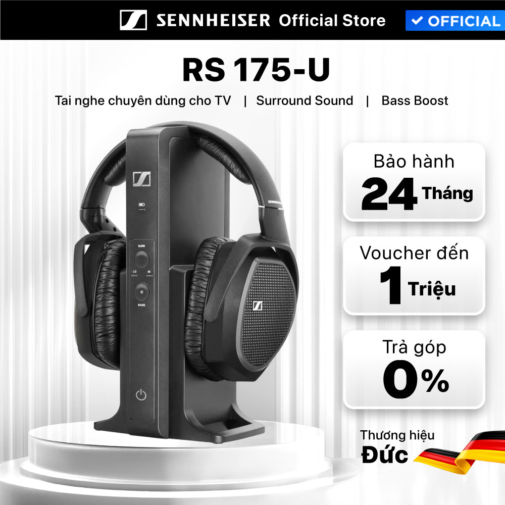Tai Nghe Chụp Tai Không Dây Sennheiser Rs 175 - Hàng Chính Hãng