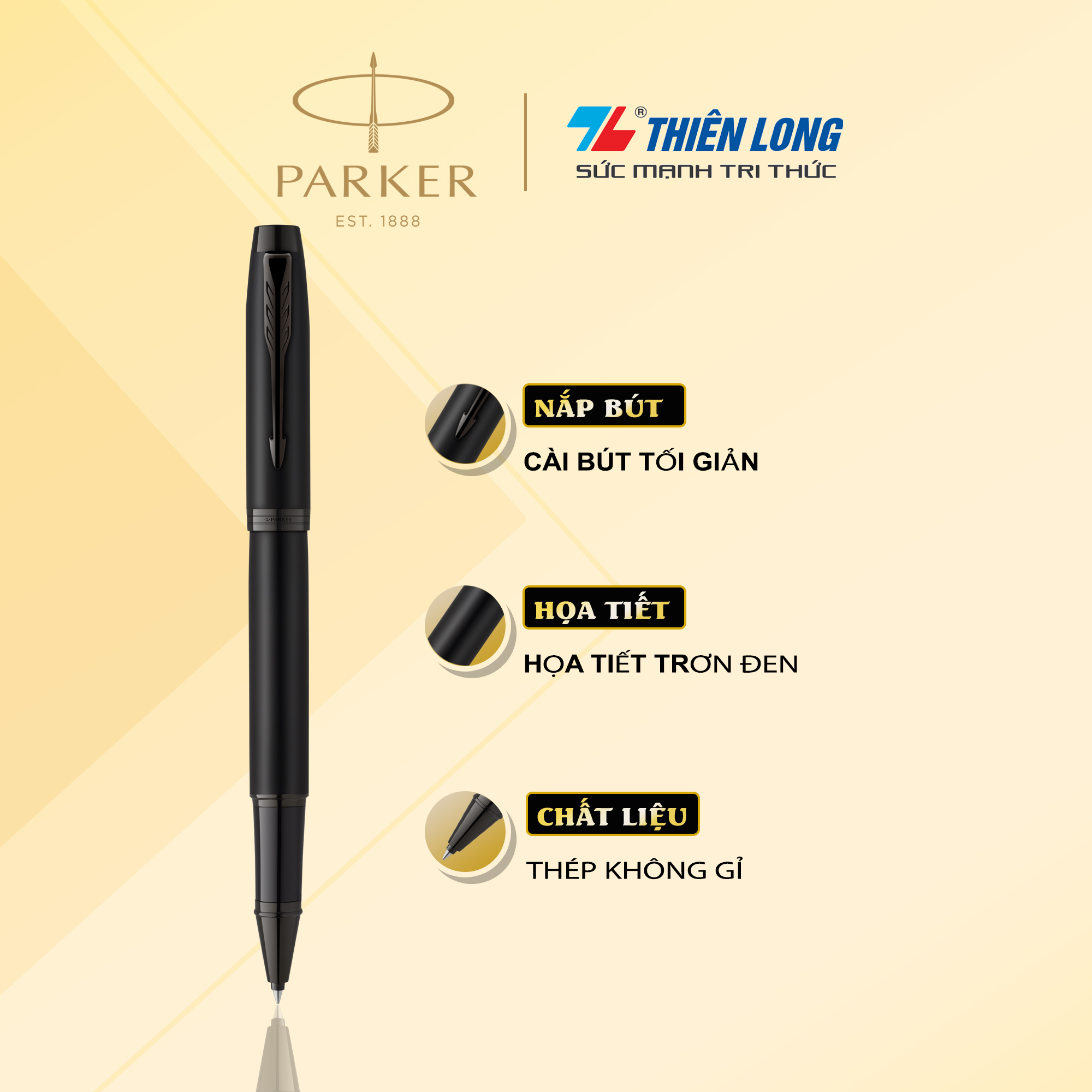 [Made in France] Bút lông bi Parker IM Achromatic Black-2127743