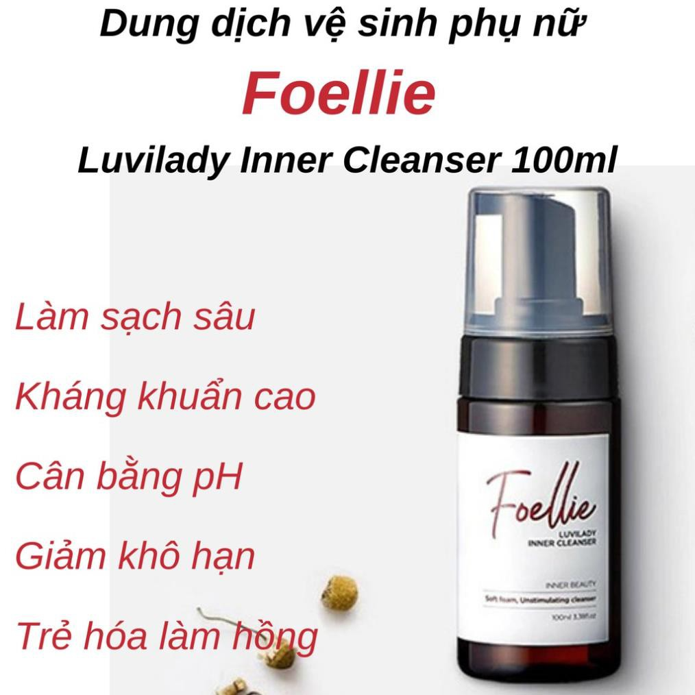 Dung Dịch Vệ Sinh Phụ Nữ Foellie Luvilady Inner Cleanser 100ml