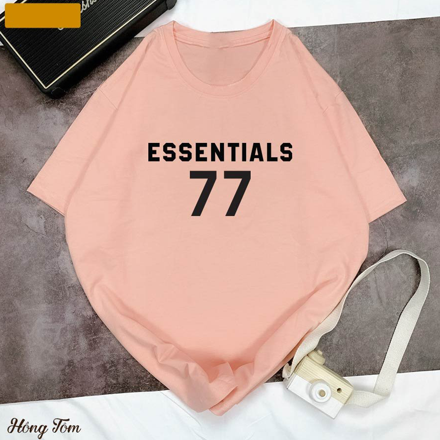 Áo Thun Nữ Tay Lỡ In Chữ ESSENTIALS 77