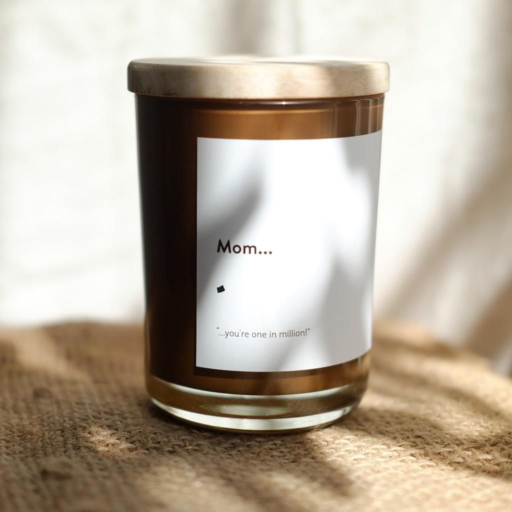 Mom... - Nến thơm sáp cọ từ tinh dầu bạc hà và bơ thư giãn, dễ chịu - naturstories hand poured in Vietnam