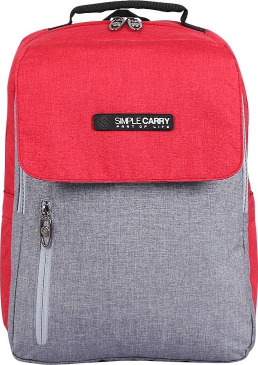 Balo học sinh Simplecarry Issac2   - Red/Grey