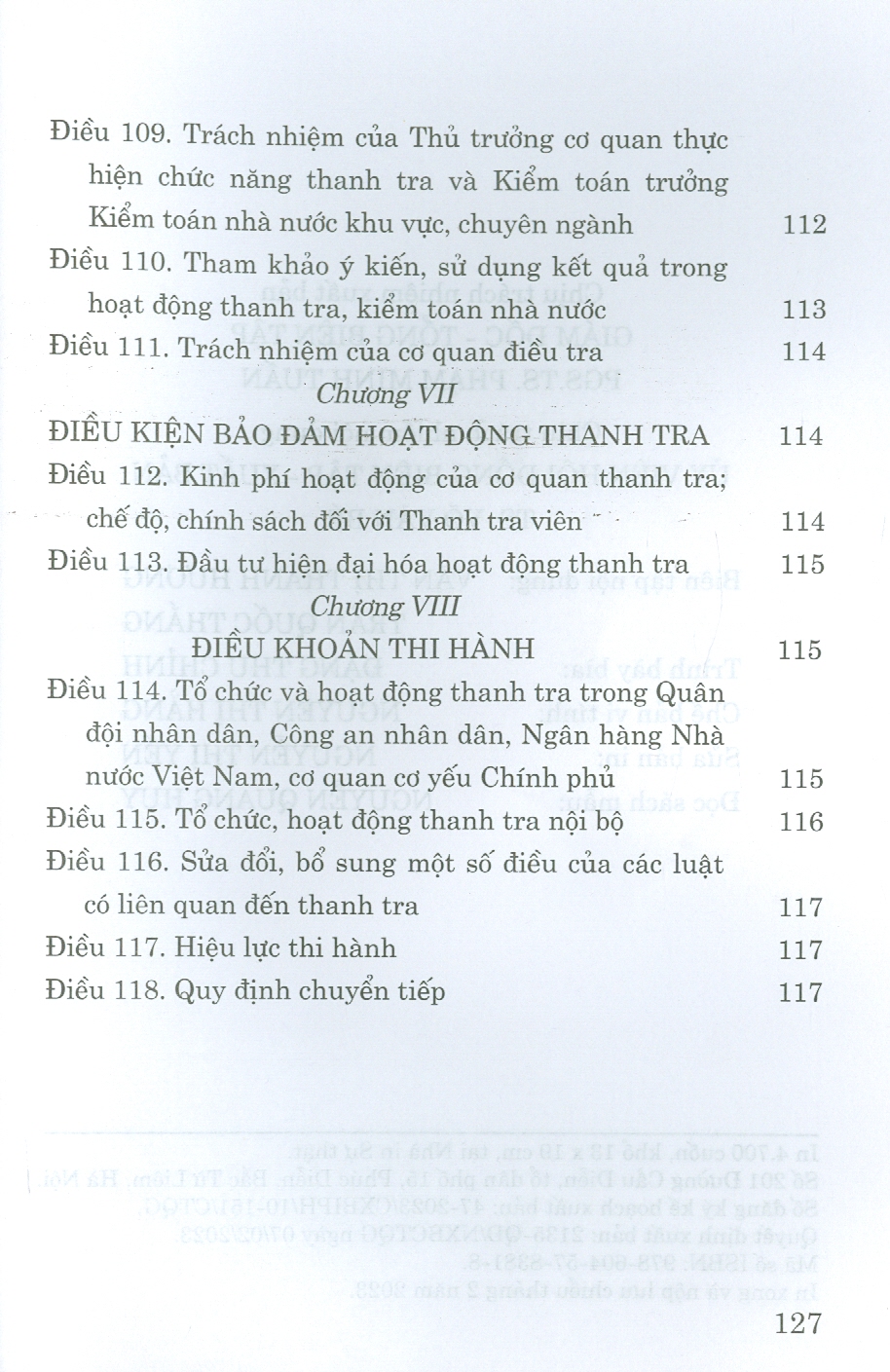 Luật Thanh Tra (Bản in năm 2023)