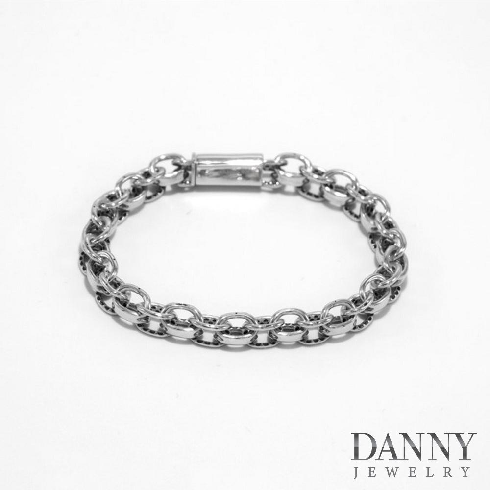 Lắc Tay Nam Bạc Thổ Nhĩ Kỳ Danny Jewelry Xi Rhodium Cao Cấp Không Đen II2T0002