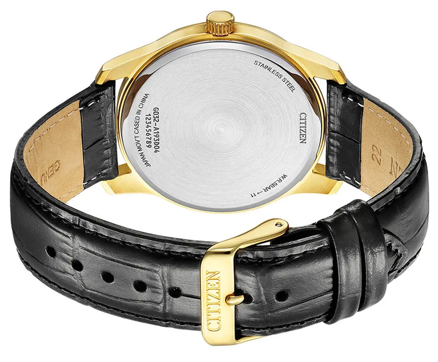 Đồng Hồ Nam Citizen Pin-Quartz Dây Da BH5002-02E - Mặt Đen (42mm)
