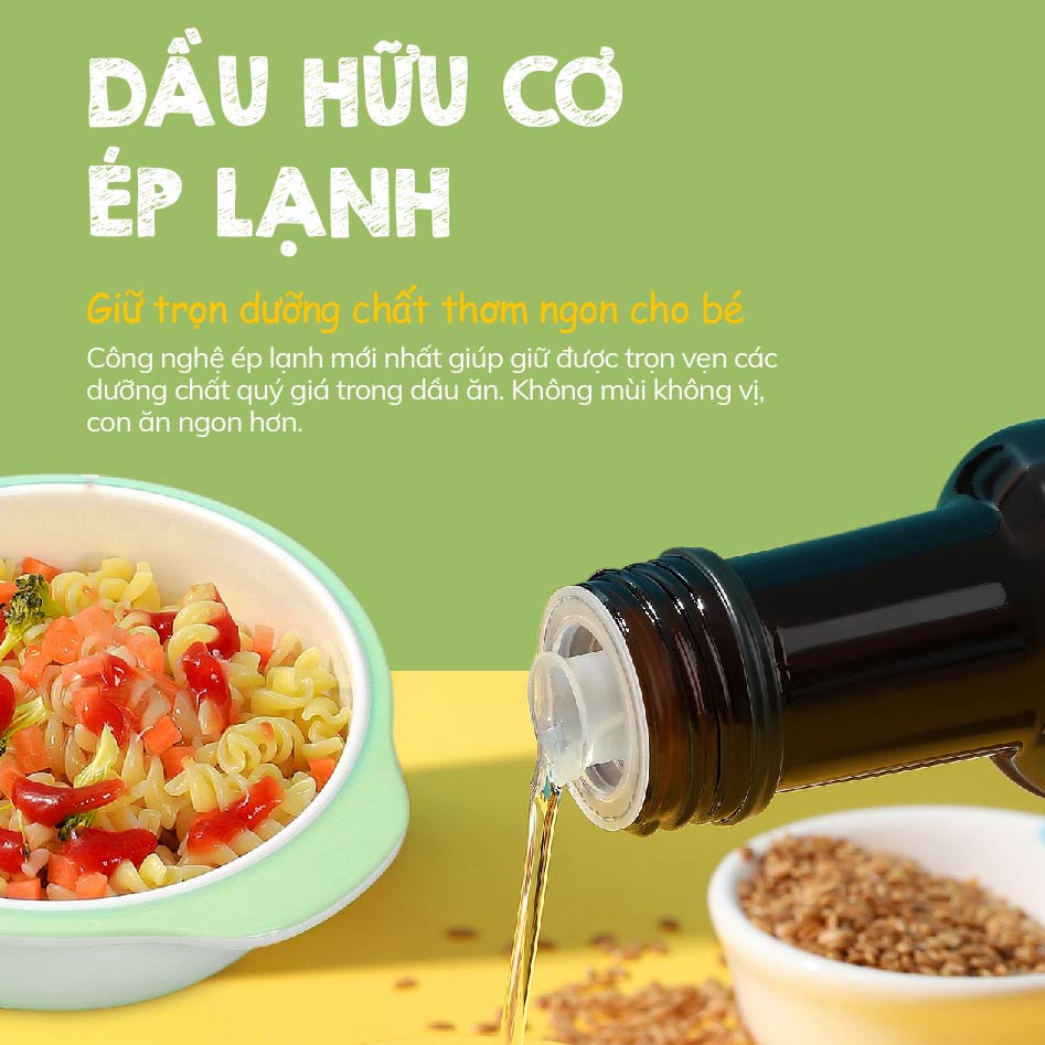 [Date 8/25] Dầu ăn dặm bổ não Hạt Lanh Mămmy giàu Omega-3