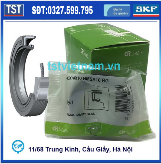 Phớt chắn dầu SKF 45x70x10 HMSA10 RG