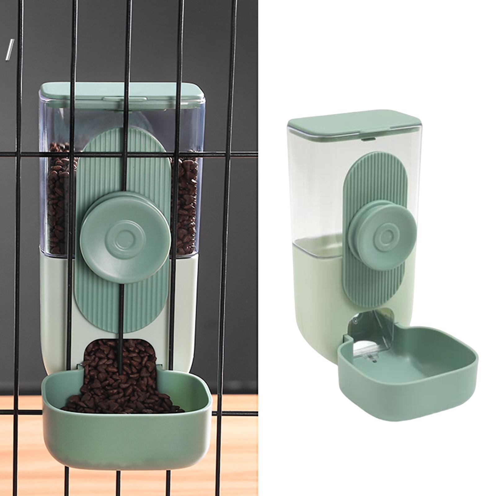 Pets Hanging Bowl Food Dispenser Cat Dog Hedgehog Cage Automatic Feeder