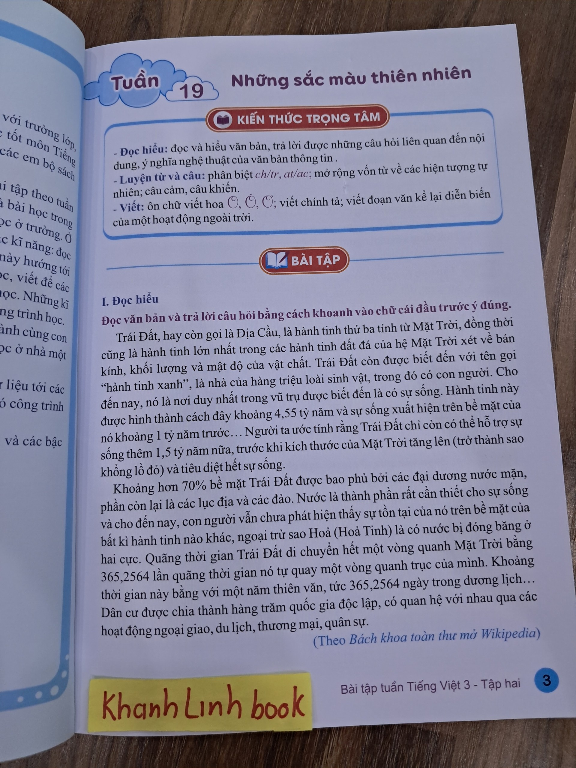 Sách - Bài tập tuần Tiếng việt 3 - tập 2 ( Kết nối tri thức với cuộc sống )