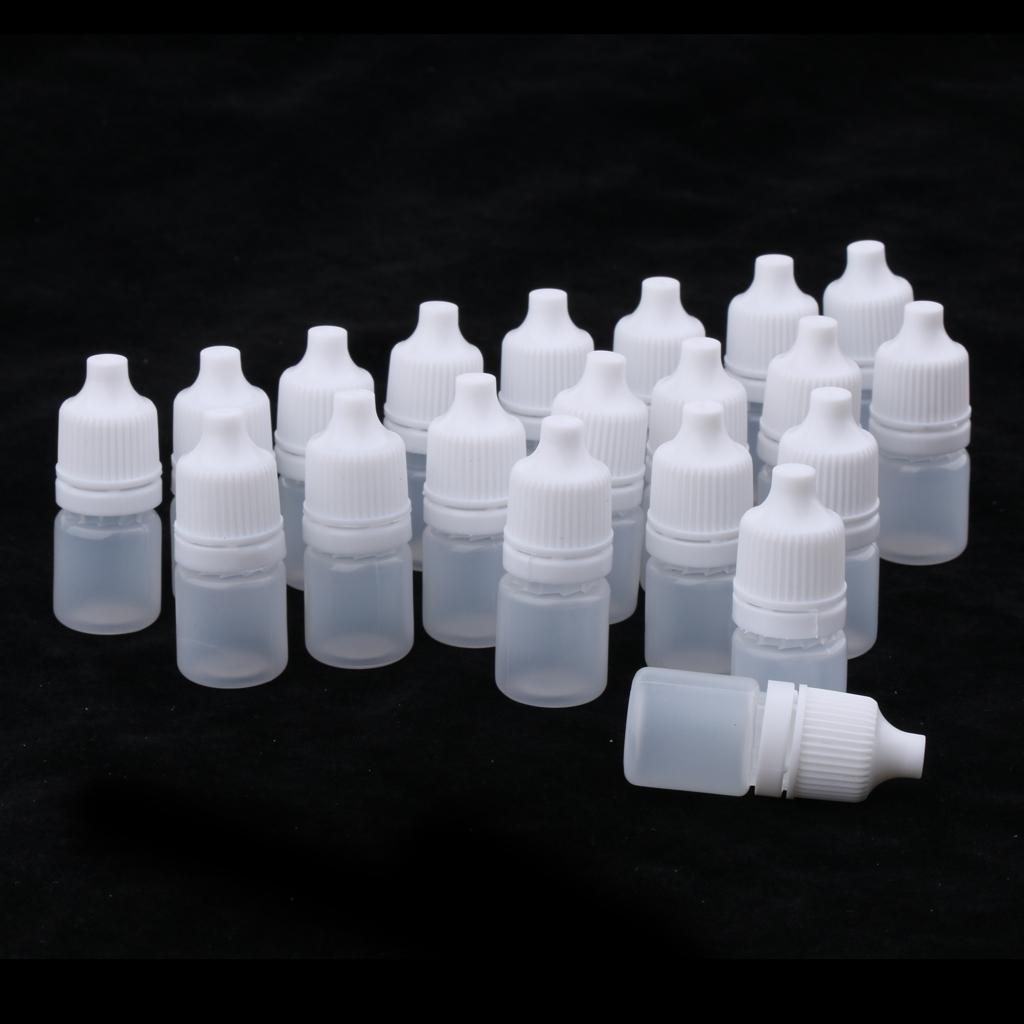20 Miếng Mini Có Thể Bơm Lại Rót Mắt Nhỏ Giọt Trang điểm Mỹ Phẩm Chai Du Lịch 3ml