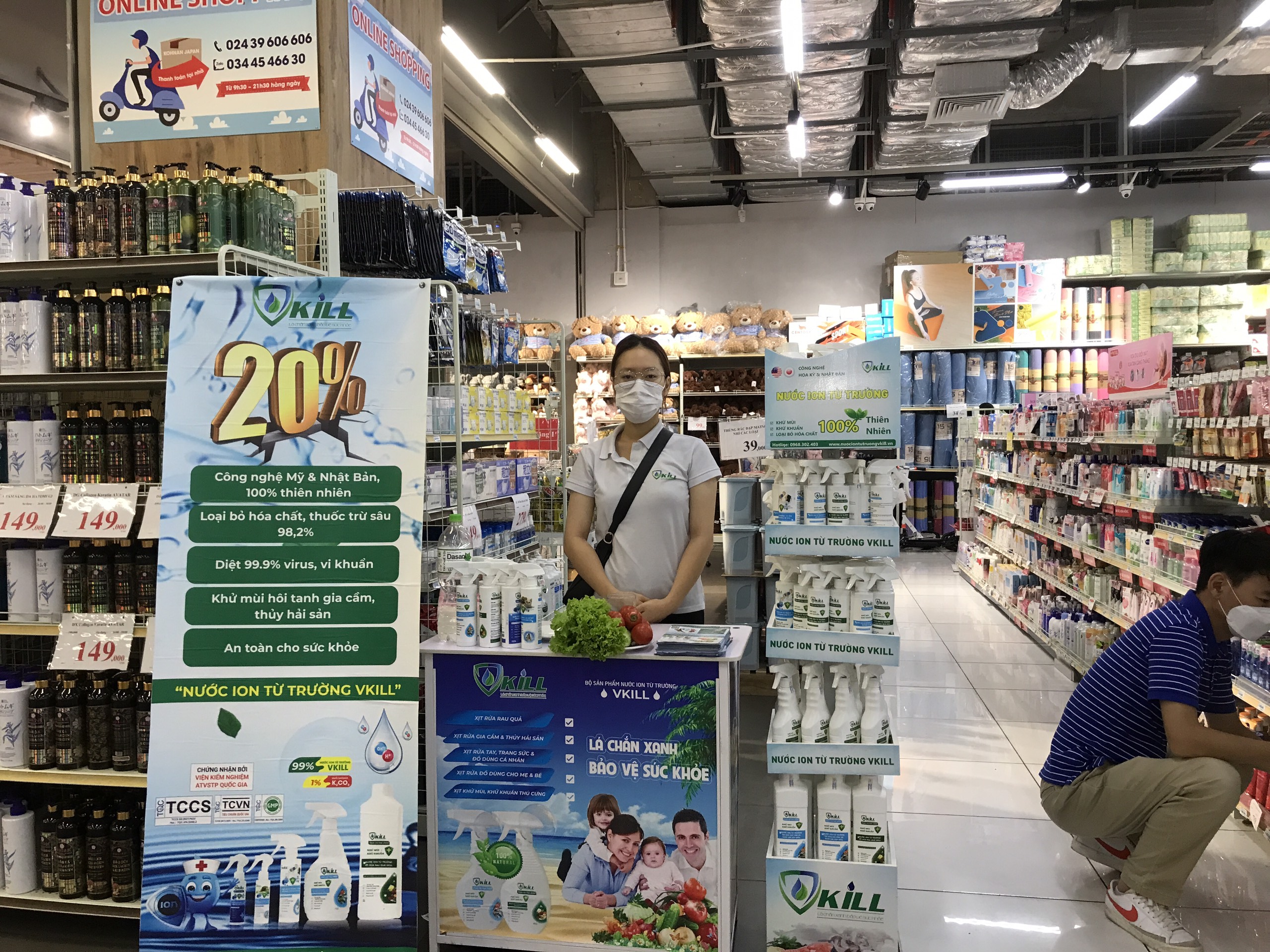 Nước uống cho chó mèo thú cưng vật nuôi Vkill Ion Water Pet 500ml giúp tăng cường trao đổi chất ngừa hôi miệng tăng đề kháng