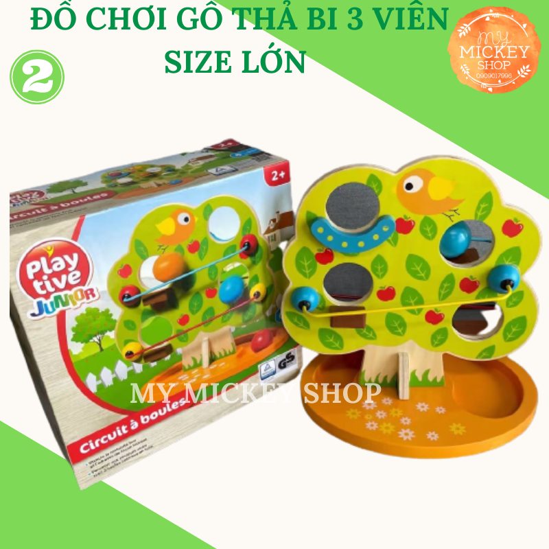 Đồ chơi gỗ Thả Bi lăn cho bé từ 2 tuổi