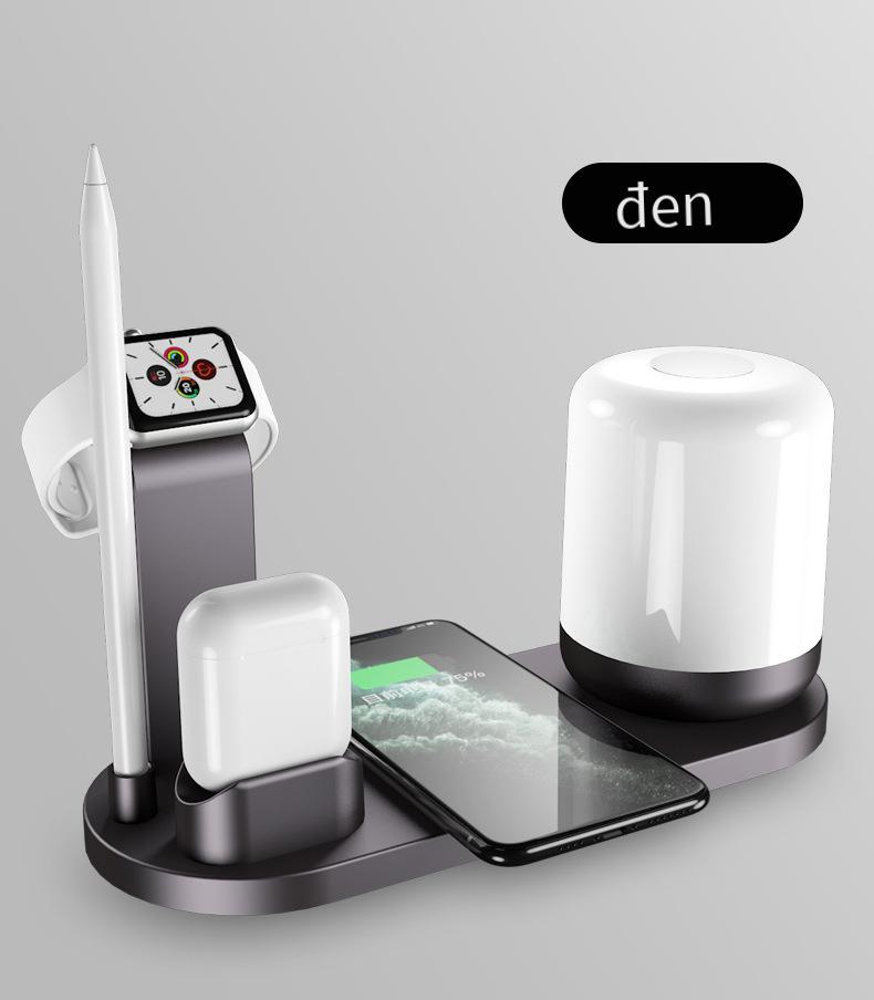Phong cách mới nhất ba trong một sạc không dây điện thoại di động đồng hồ tai nghe sạc không dây từ tính sạc nhanh sạc không dây sáu trong một