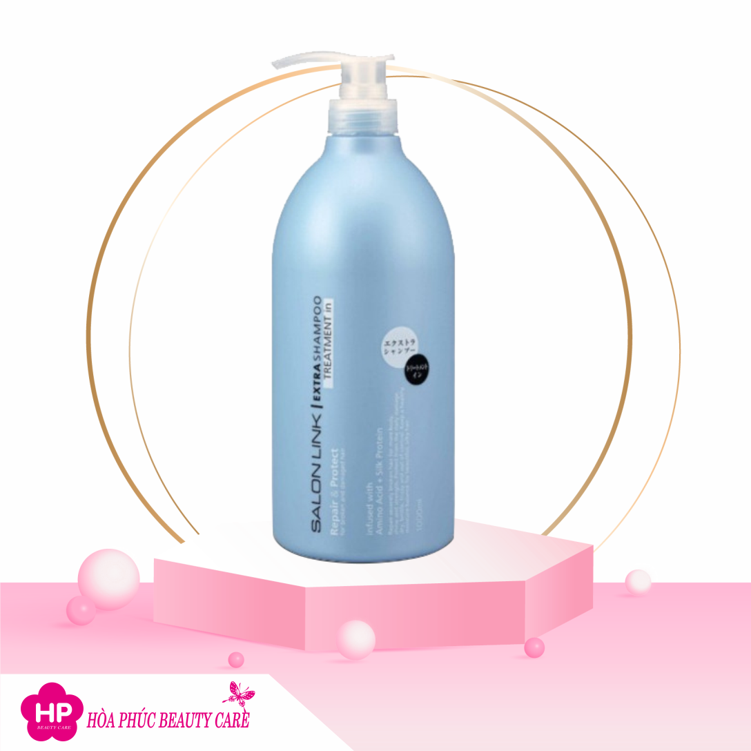Dầu Gội Đầu Phục Hồi Tóc Uốn Nhuộm Salon Link Extra Treatment In Shampoo (Chai 1000 mL)
