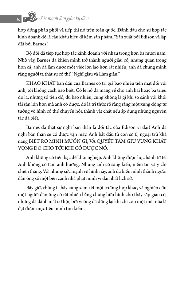 Sách Sức Mạnh Làm Giàu Kỳ Diệu - Nghĩ Giàu & Làm Giàu - Những Nấc Thang Kỳ Diệu Chạm Đến Thành Công Chìa Khóa Thành Công (Napoleon Hill)