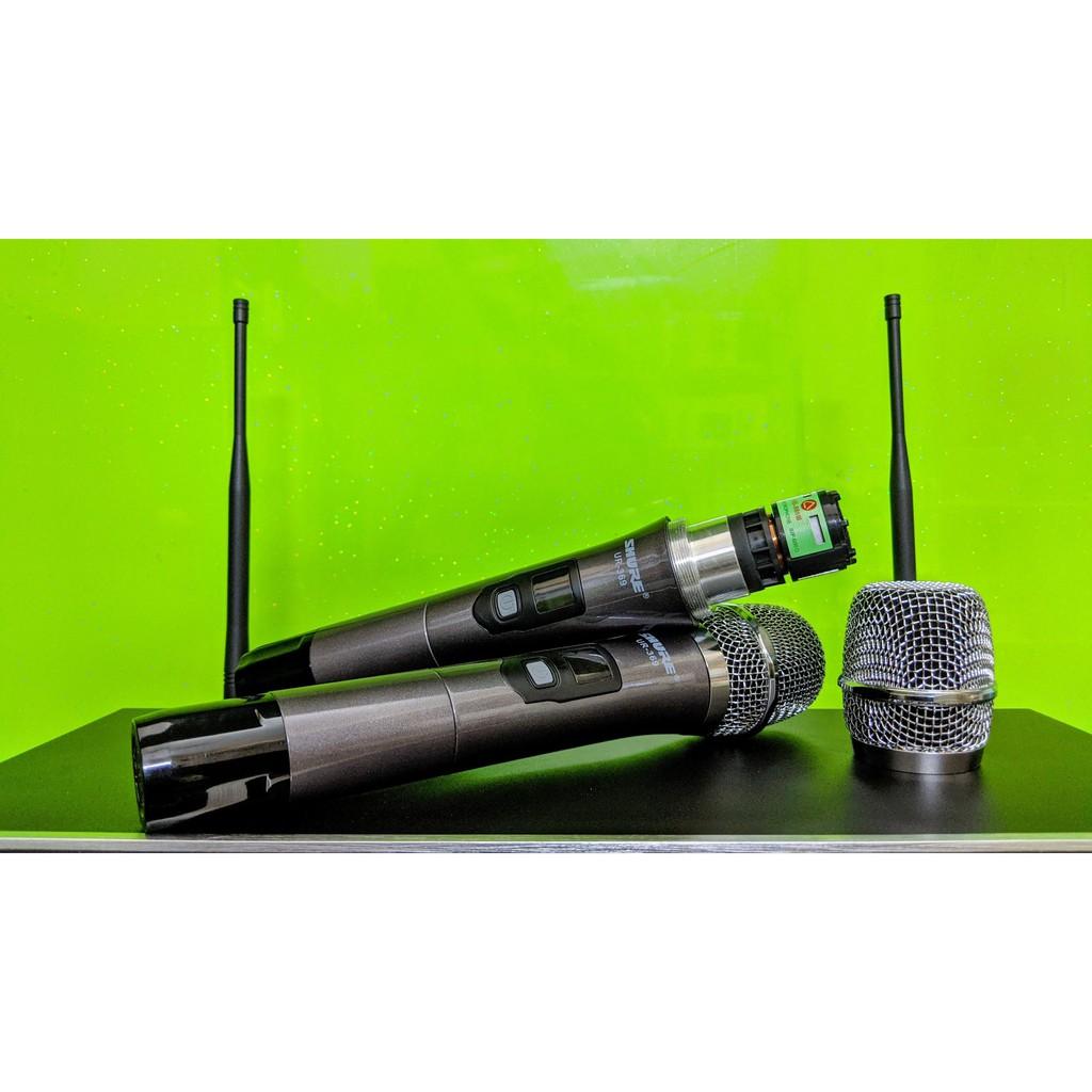 Micro không dây cao cấp Shure UR 369. Hát karaoke hay. Hút âm tốt hát micro nhẹ...bảo hành 12 tháng