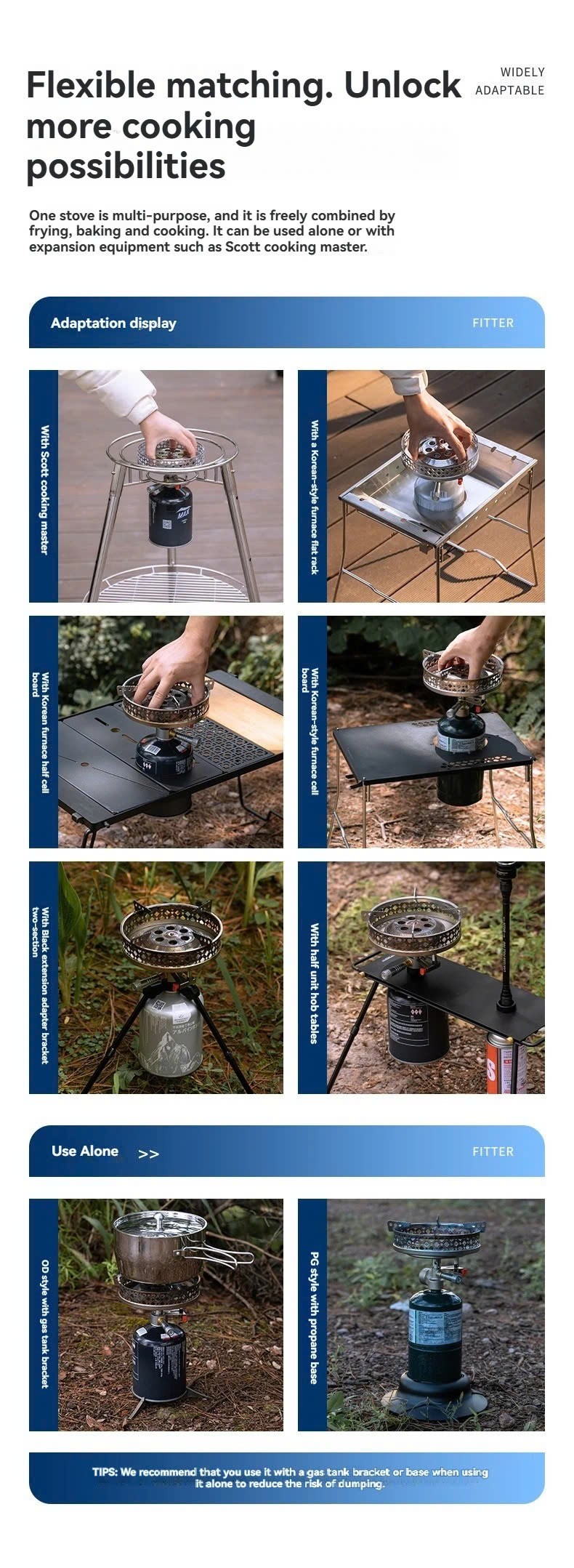 Bếp gas dã ngoại công suất lớn Campingmoon OD-4 OD 4 OD4