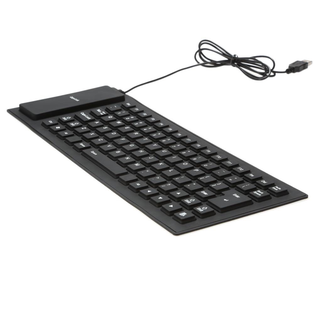 85 Phím Có thể gập lại linh hoạt có dây USB chống nước,Có thể giặt được cho Máy tính xách tay PC Máy tính xách tay