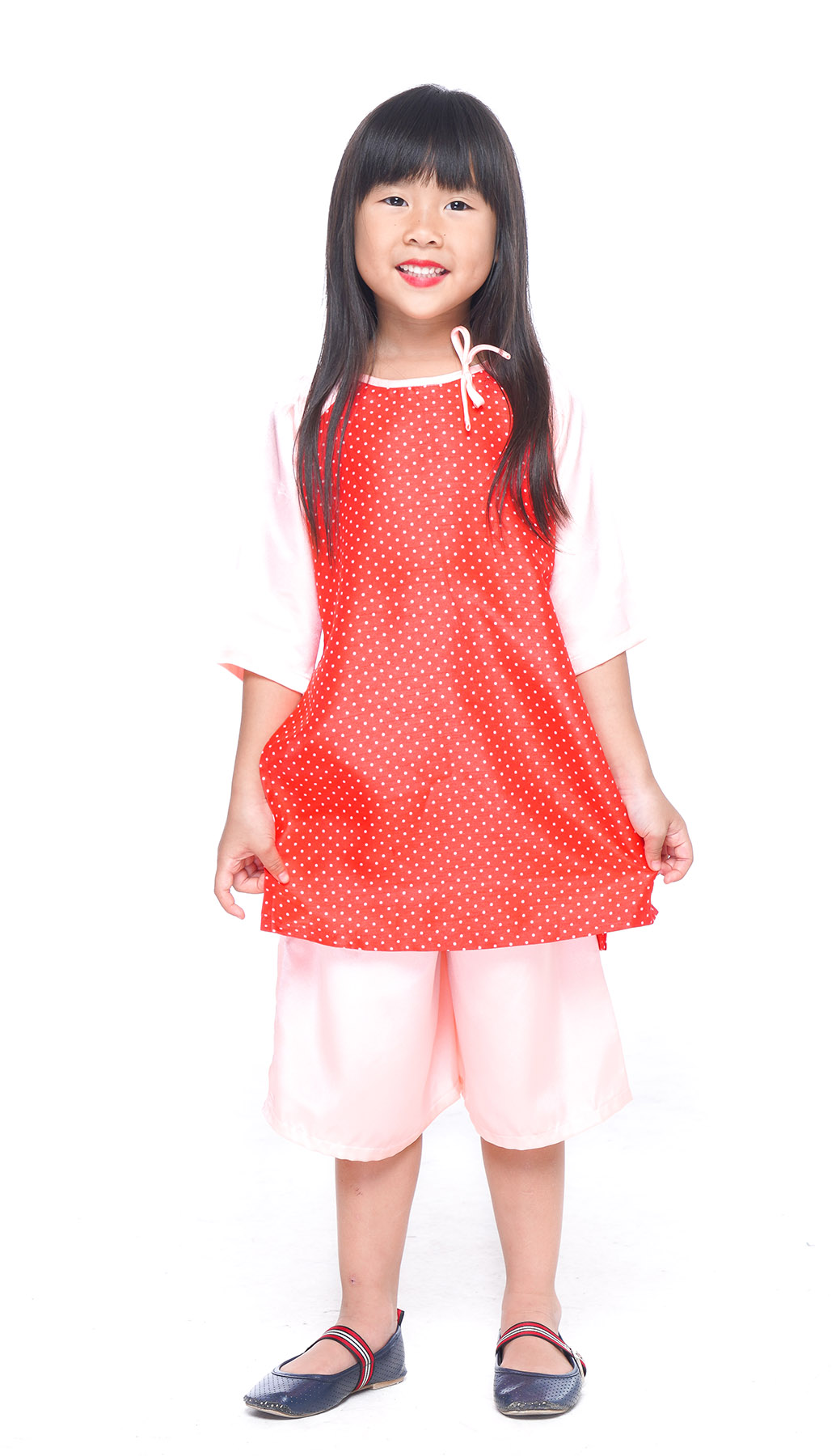 Set Áo Dài Bé Gái  Ugether UKID221B - Màu hồng dâu