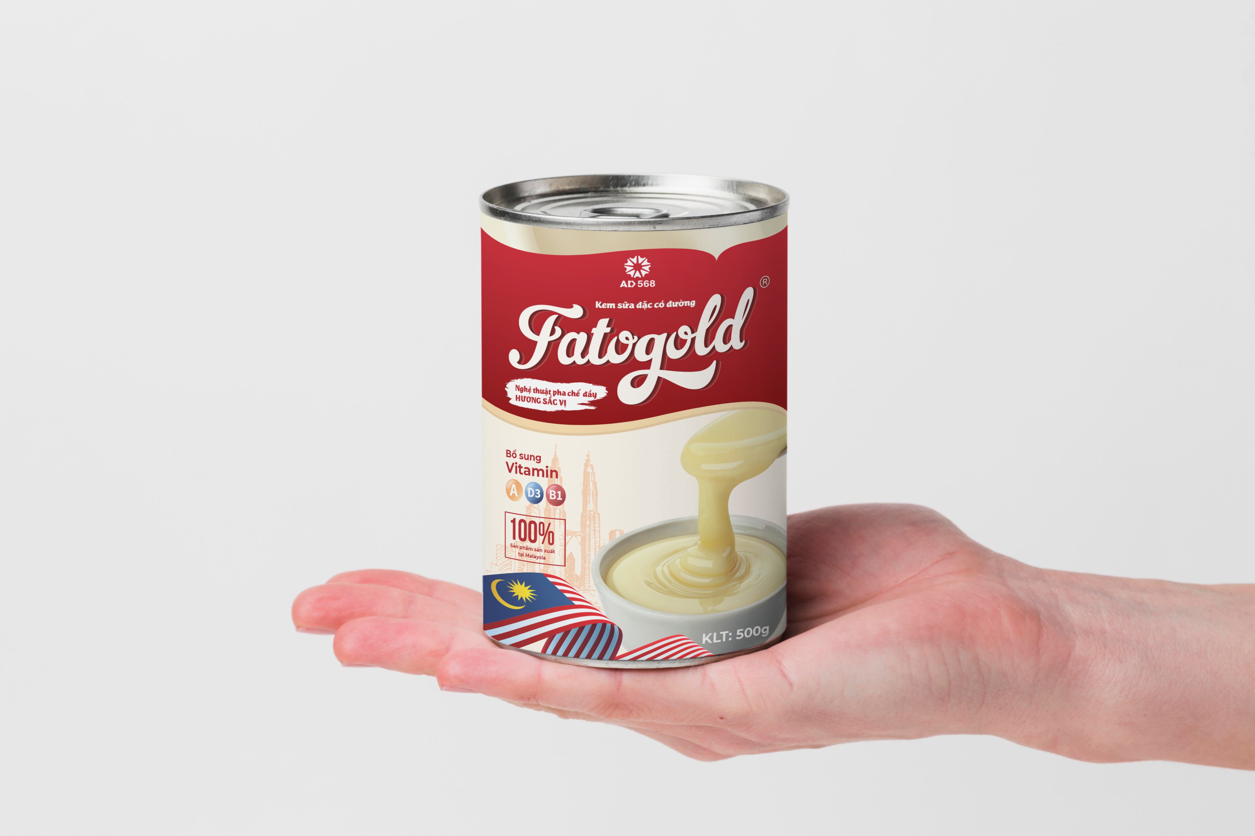 Sữa đặc đặc Fatogold nhập khẩu 390gr (pha cafe,trà sữa, sữa chua, món chay ...