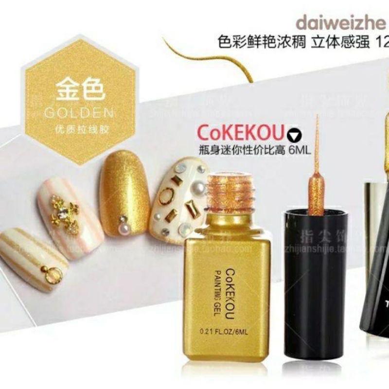 Cọ nét Cokekou, gel cọ nét vẽ móng, sơn gel cọ nét