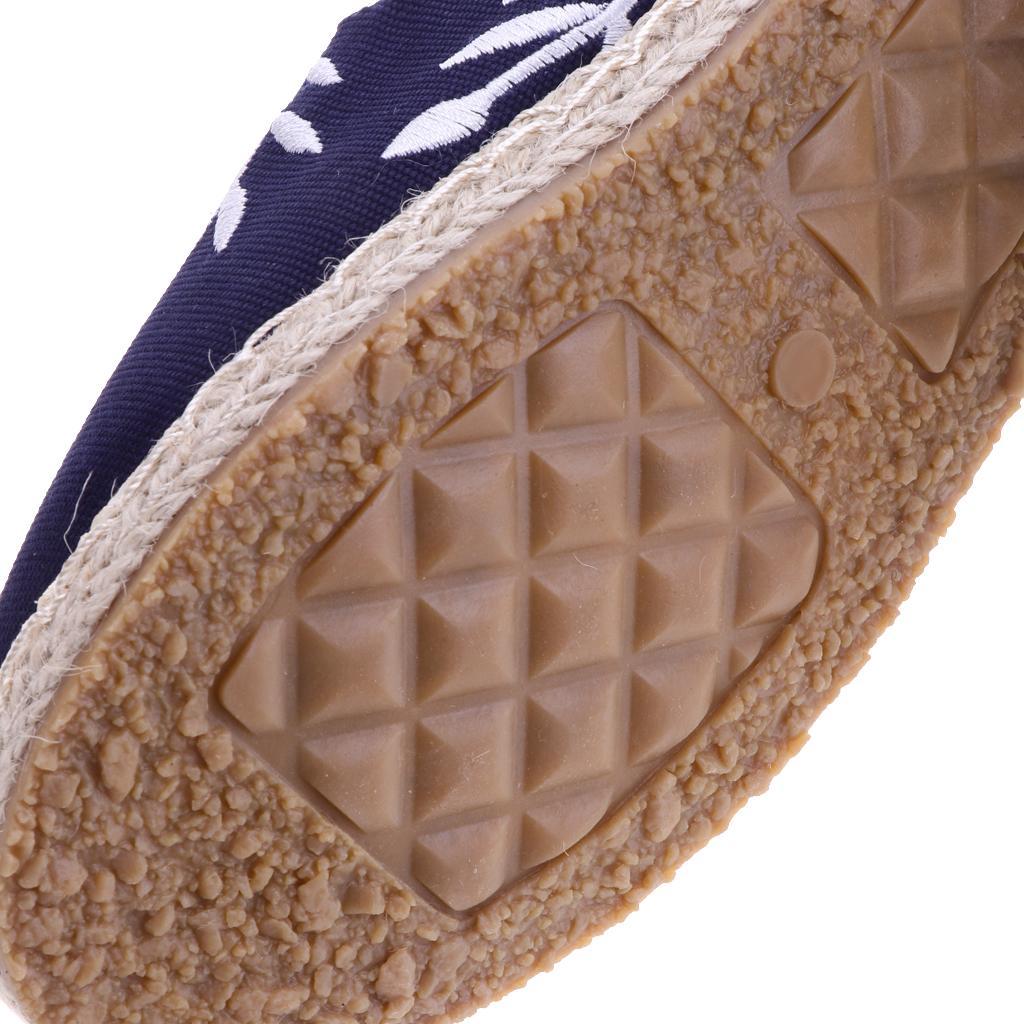 Lady Womens Flat Espadrilles Mule Slipper Shoes Espadrille Slide Slippers Causal Slipper