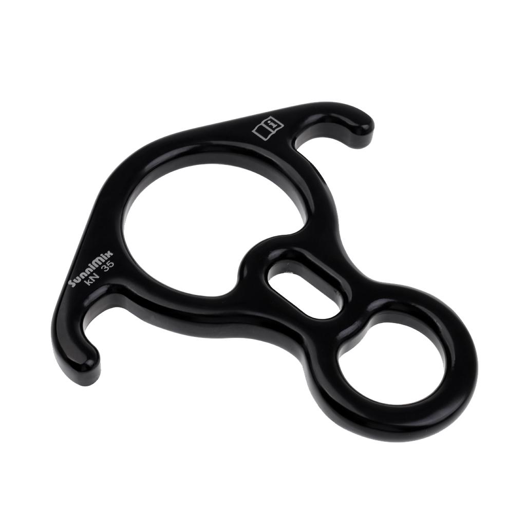 35KN Large Figure 8 Ring Rope Descender Belay Device Rappelling   Gear