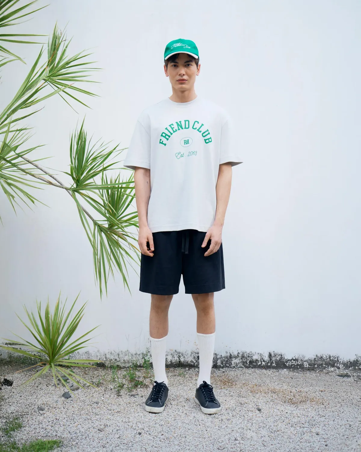 Áo thun tay ngắn nam in chữ Form Loose - RT 10S25TSS029 | ROUTINE CÀ MAU