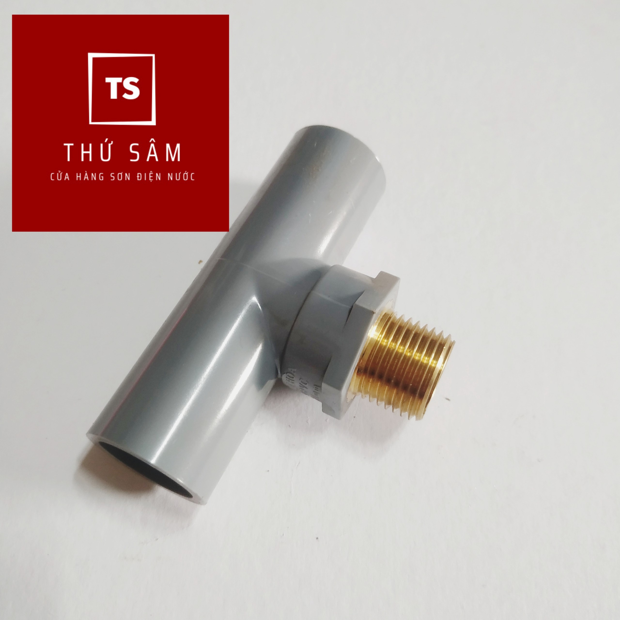 Tê ren ngoài đồng ống nước 21 27