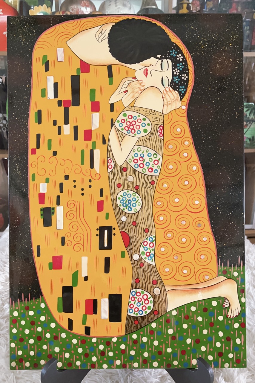 Tranh Sơn Mài - Họa Tiết PICASSO - Nghệ thuật trừu tượng - Size: 15x20 cm | 20x30 cm | 40x60 cm