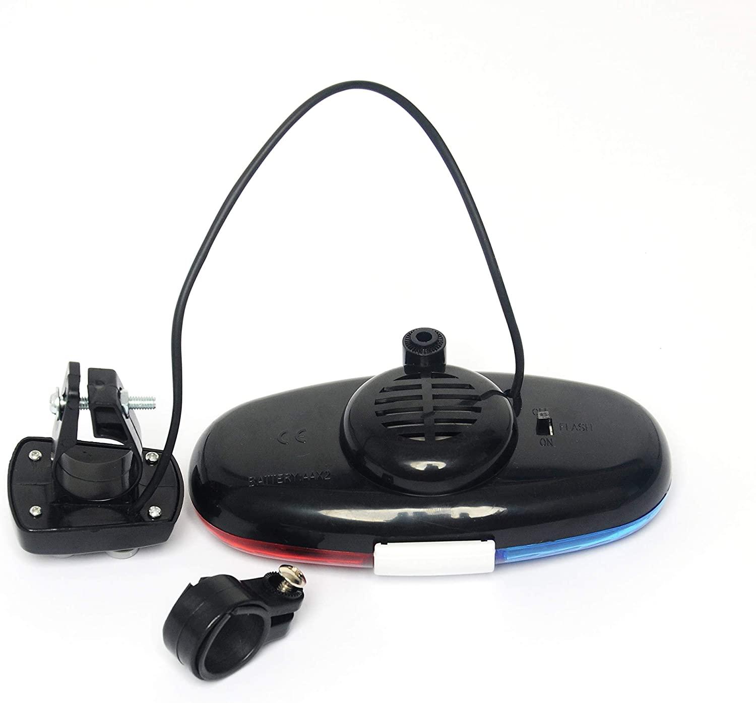 6 Đèn LED Xe đạp Xe đạp leo núi Âm thanh cảnh sát, 4 Còi điện tử âm thanh