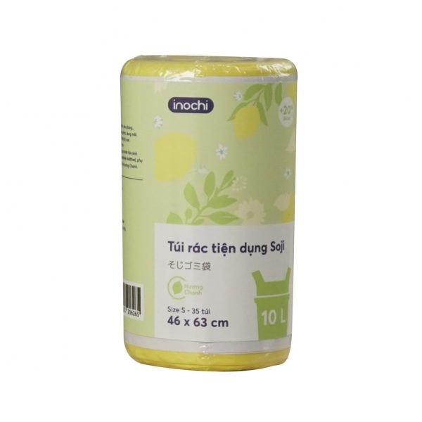 Túi rác tiện dụng Soji 10L x 35 túi Hương Chanh