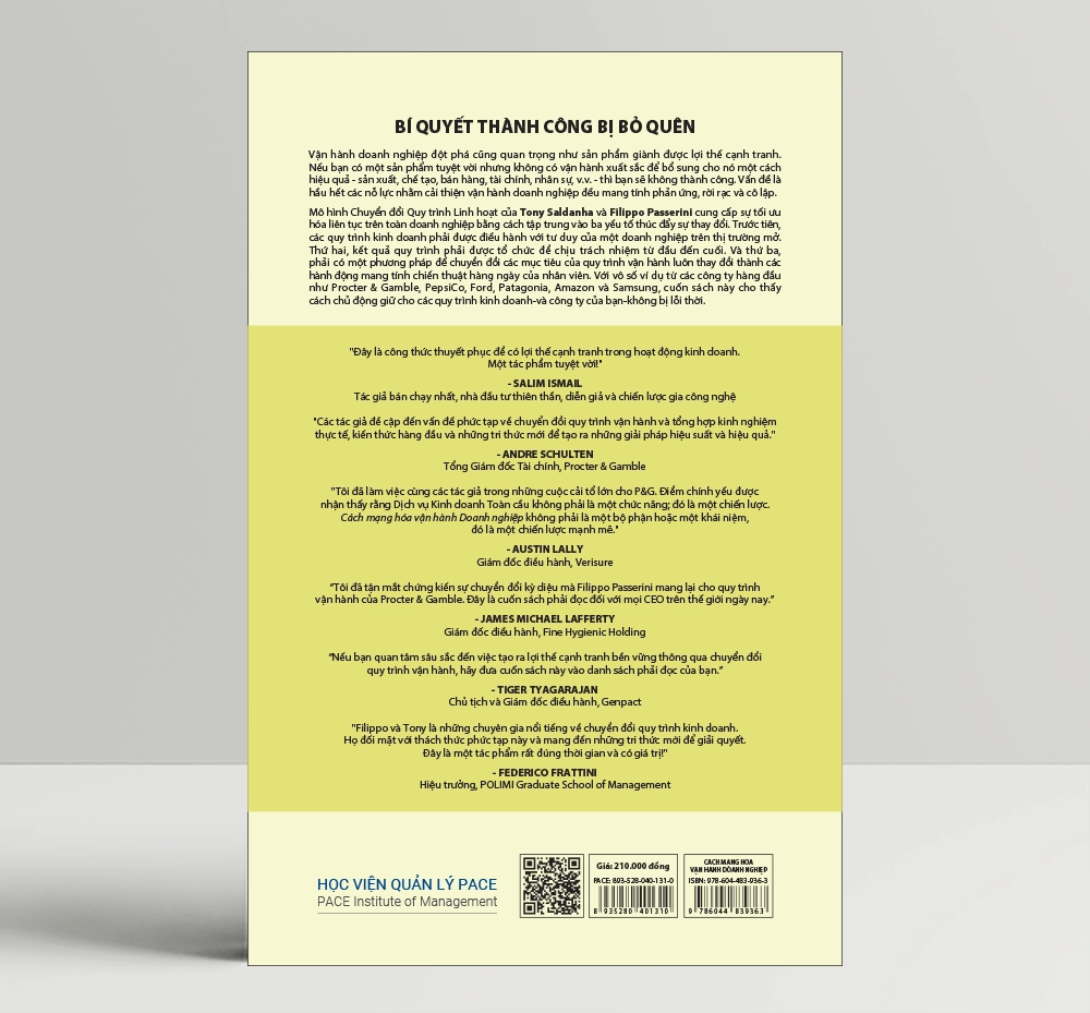 Cách Mạng Hóa Vận Hành Doanh Nghiệp (Revolutionizing Business Operations) - Tony Saldanha and Filippo Passerini - PACE Books