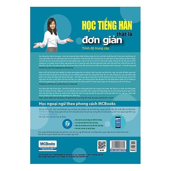 Học Tiếng Hàn Thật Là Đơn Giản - Trình Độ Trung Cấp (Tặng kèm Kho Audio Books)