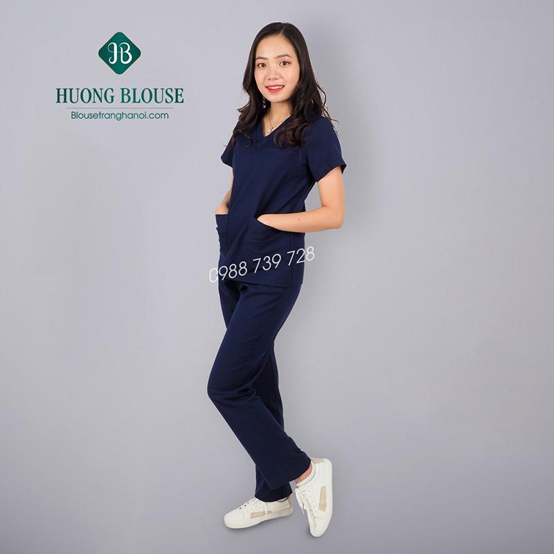 Quần áo phòng mổ, bộ scrubs cho bác sĩ - Blouse trắng Hà Nội