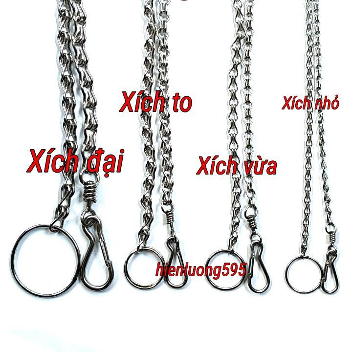 Xích inox size XL (35kg_50kg) cho chó lớn -Xích cho chó không xoắn