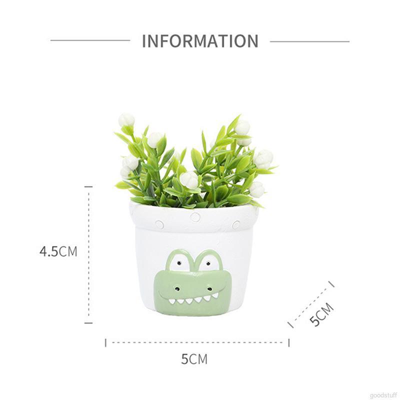 1 Chậu Hoa Nhựa Dễ Thương Dùng Để Trang Trí Sân Vườn