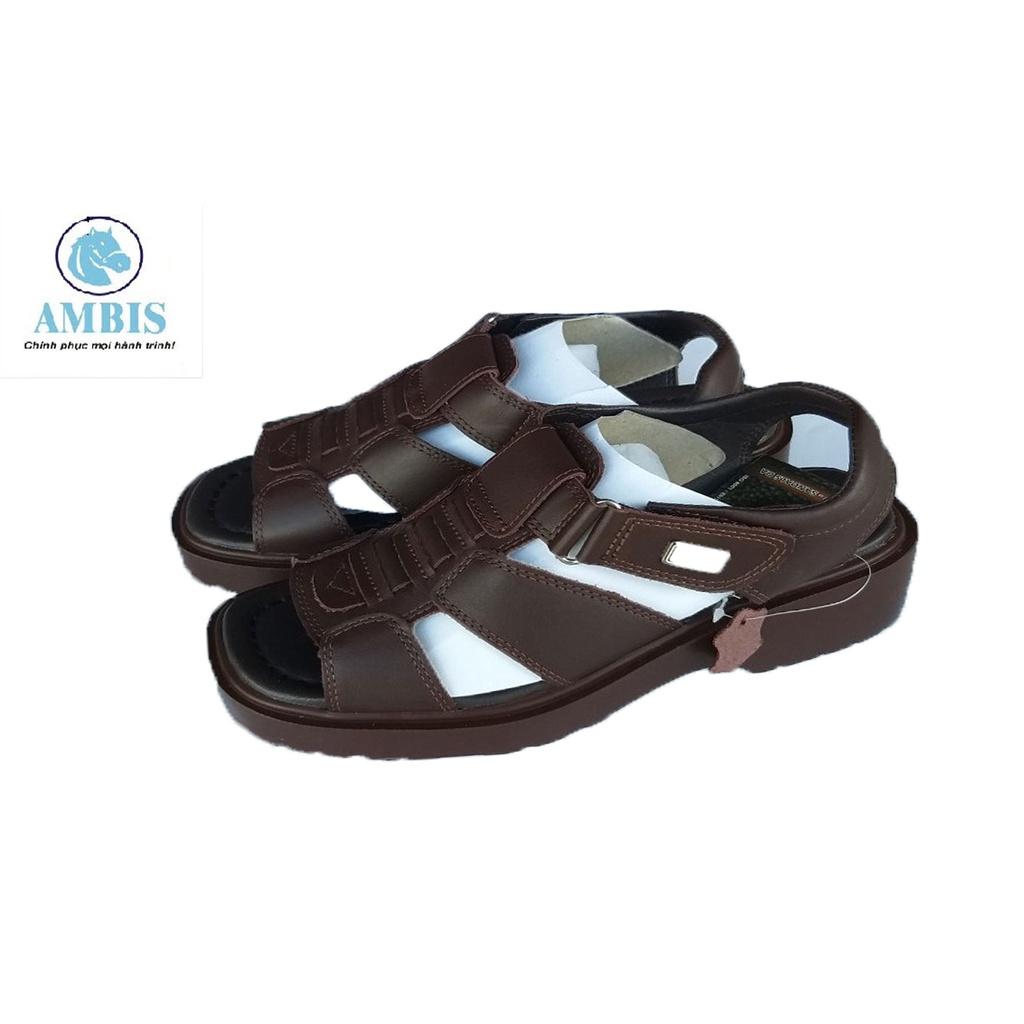 Dép Sandal cao cấp nam SDM237_NAU