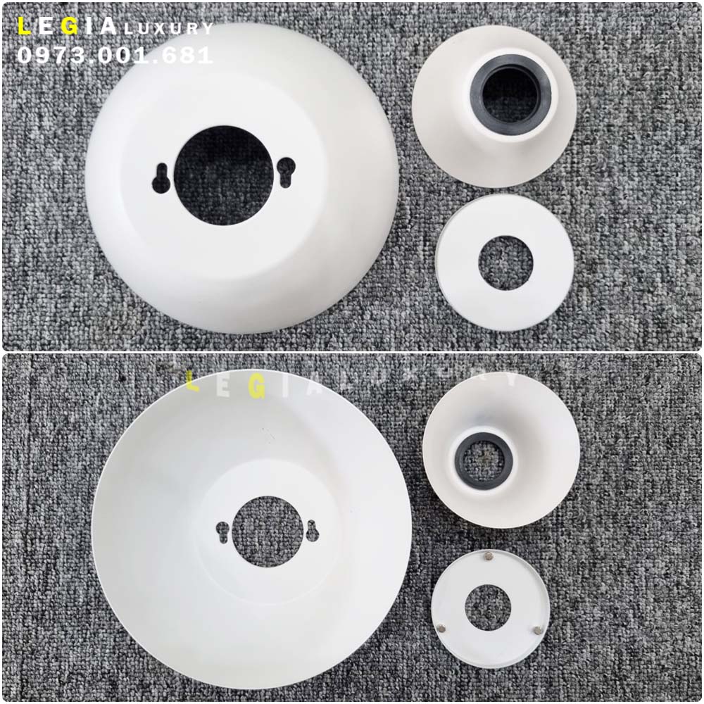 Quạt Trần Đèn Gió Mạnh LÊ GIA LGFAN669 - Chiều Cao 25cm - Sải Cánh 135cm - Bảo Hành 5 Năm