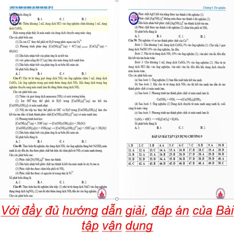 Sách Luyện thi Đánh giá Năng lực Môn Hóa Học ( Phần kiến thức lớp 12 )