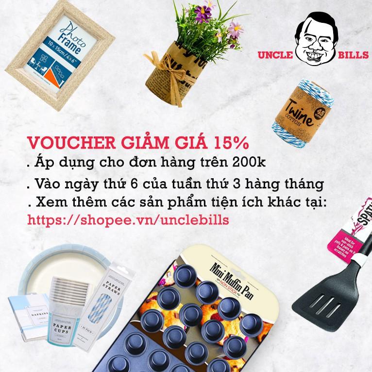 Túi giấy kraft kèm nhãn bảng đen bộ 4 gói Uncle Bills YA0065